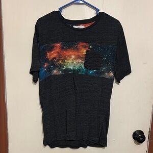 On the Byas Multicolor Galaxy Print Tee